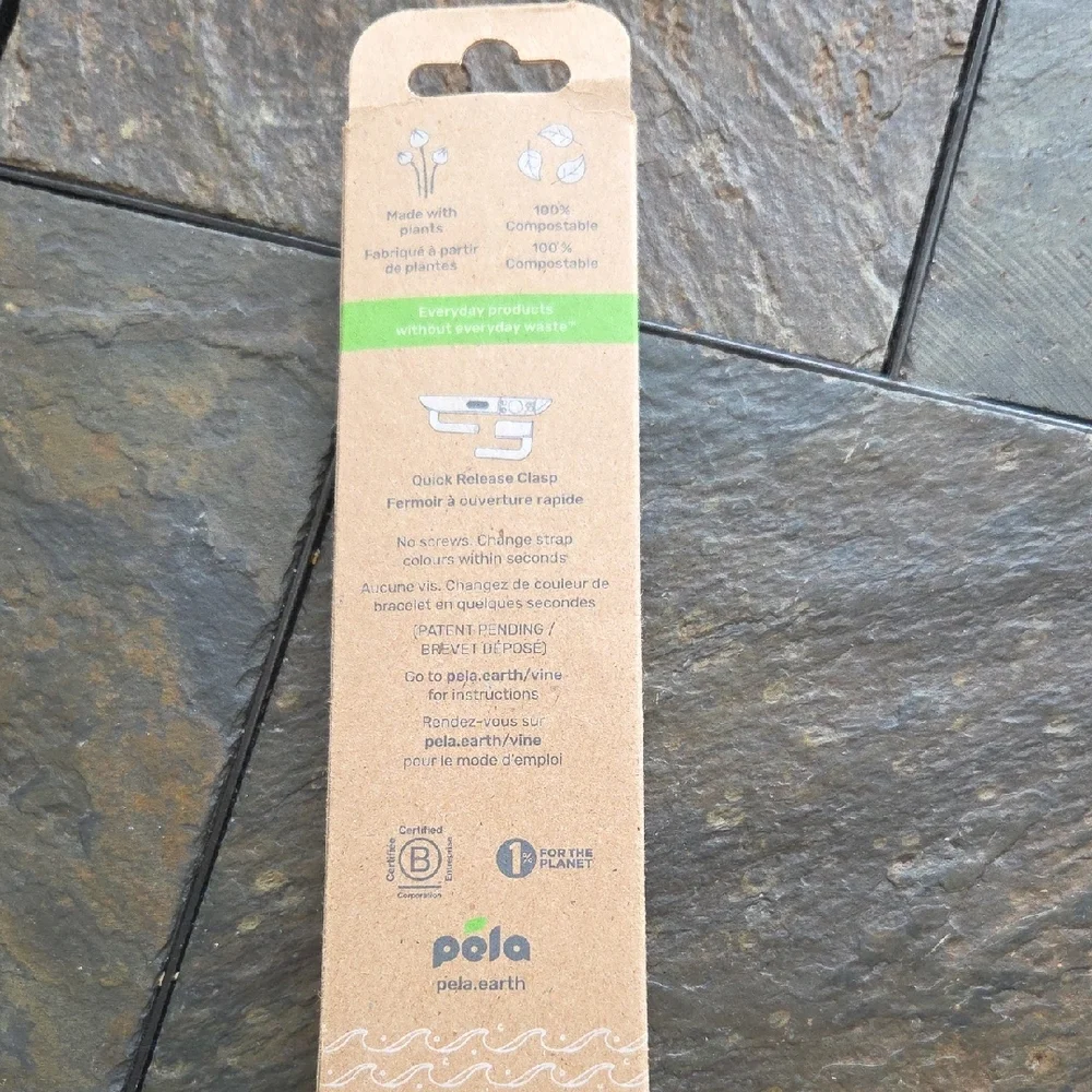 Pela Vine 40mm Pink Apple Watch Strap - Compostable